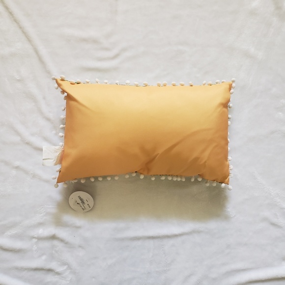 Yellow Tropical Pillow - Picture 2 of 3